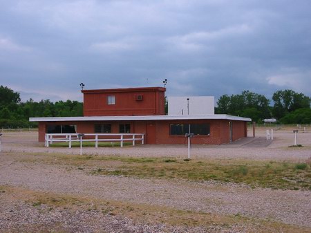 US-23 Drive-In Theater - Snack Bar And Projection - Photo From Water Winter Wonderland